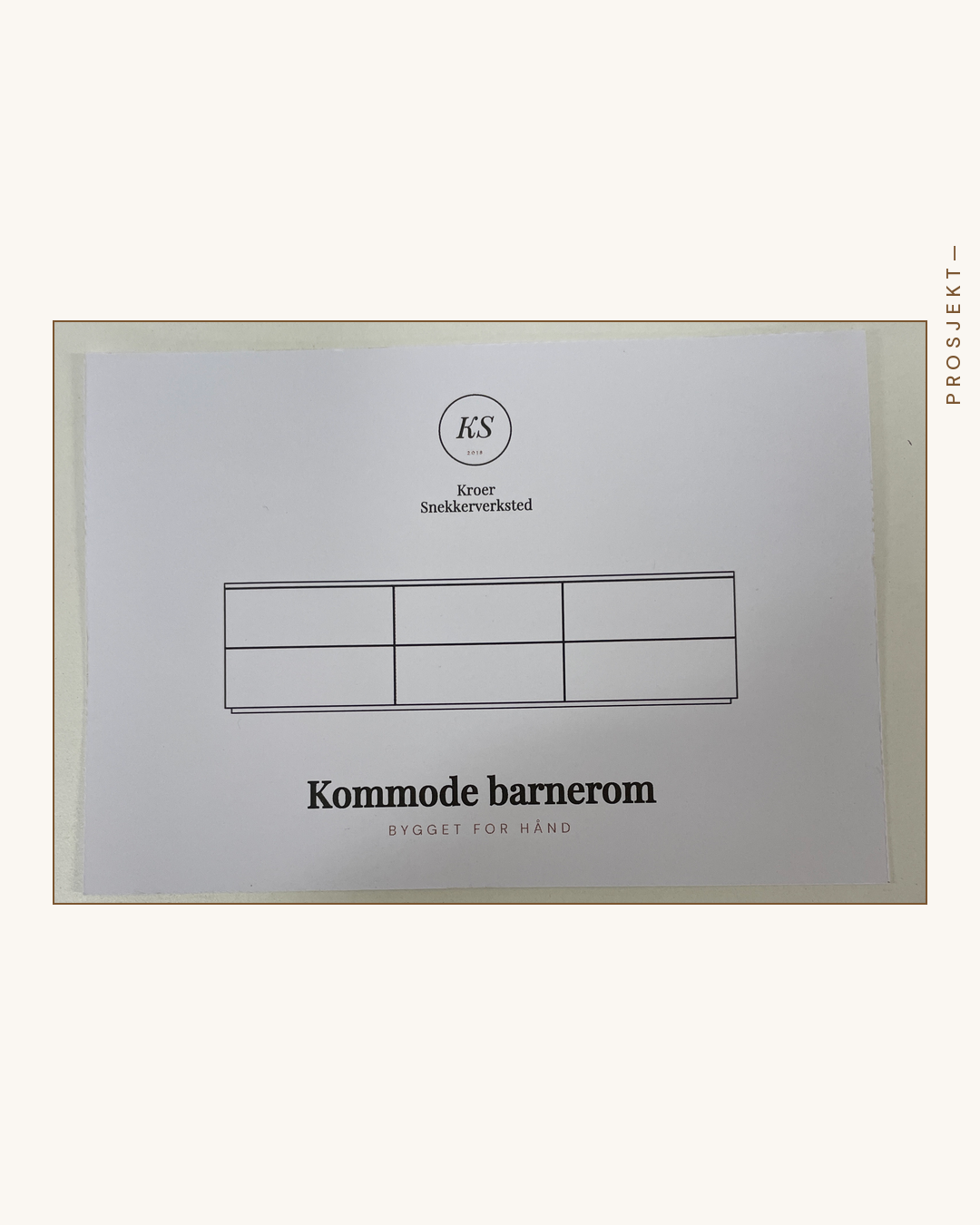Hvert møbel som leveres fra verkstedet…